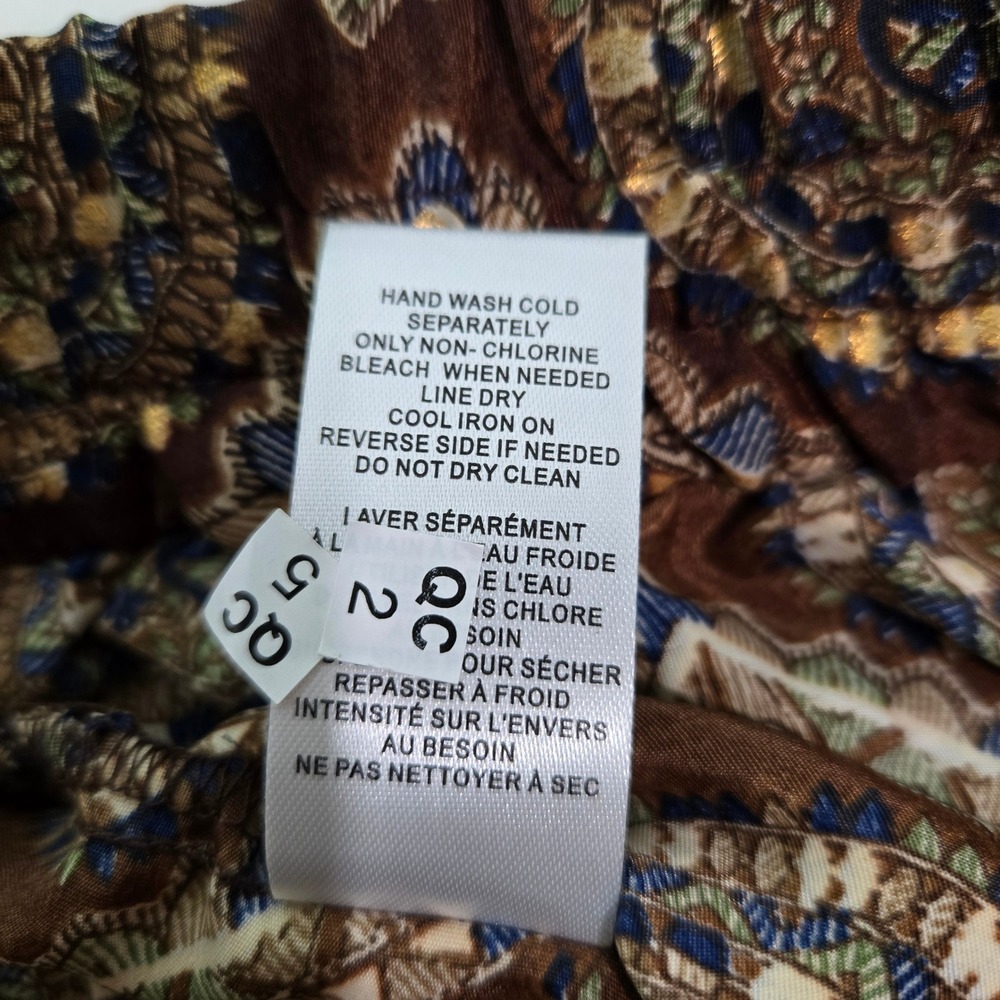 Chelsea & Theodore Large Palazzo Pants Geometric Tassel Wide Leg Boho #1205 - Picture 10 of 10